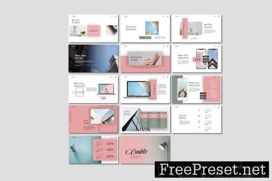 Enable Google Slide Template 7EYASEX