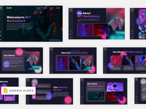 Enefti - NFT Metaverse Google Slides Template Z9UH36L