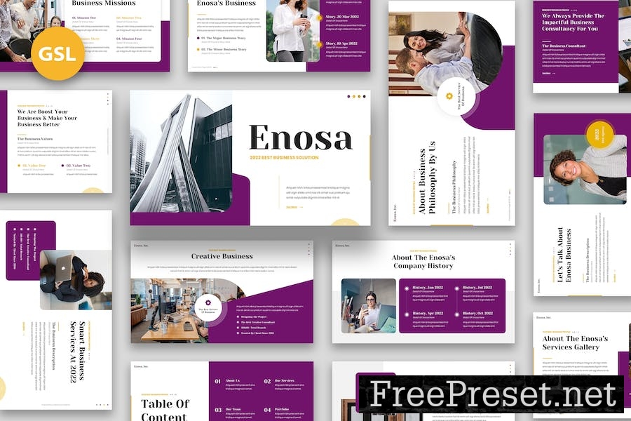 Enosa - Business Google Slides WYGL6RL