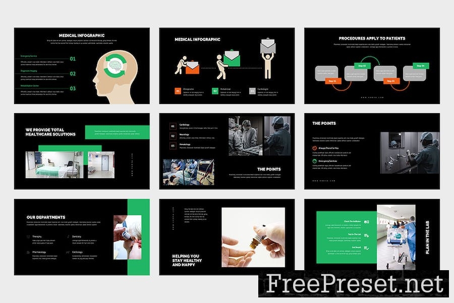 Enrya : Medical Content Google Slides Template B6U585K