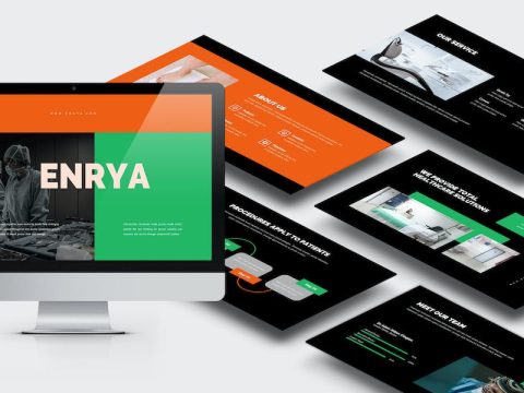 Enrya : Medical Content Google Slides Template B6U585K