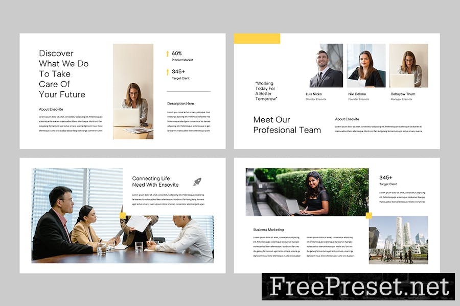 ENSOVITE - Business Google Slides Template 9HM4DFB