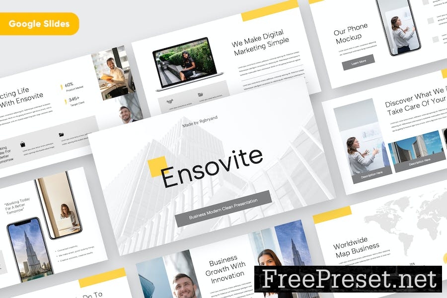 ENSOVITE - Business Google Slides Template 9HM4DFB