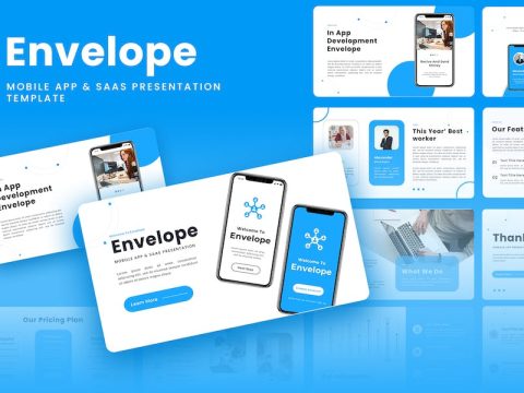 Envelope - Mobile App & SAAS Google Slides QF6WDLT