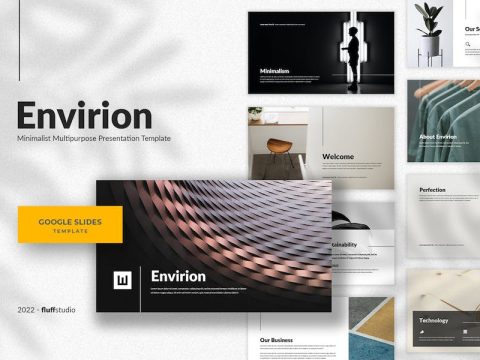 Envirion - Minimalist Google Slides Template D6DBM9X