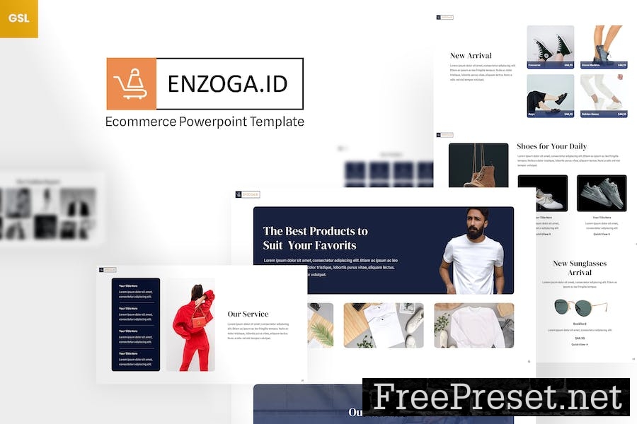 Enzoga - Ecommerce Google Slides Template YMMPNL8