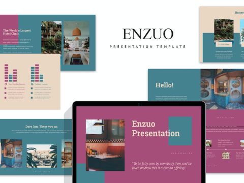 Enzuo : Hotel Lookbook Google Slides Template UJLTQR7