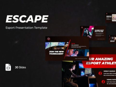 Escape - Esport Presentation Google Slides WNYAEAC