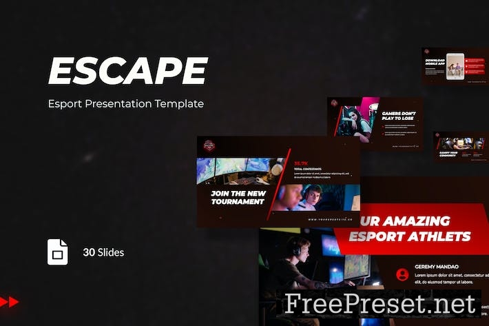 Escape - Esport Presentation Google Slides WNYAEAC