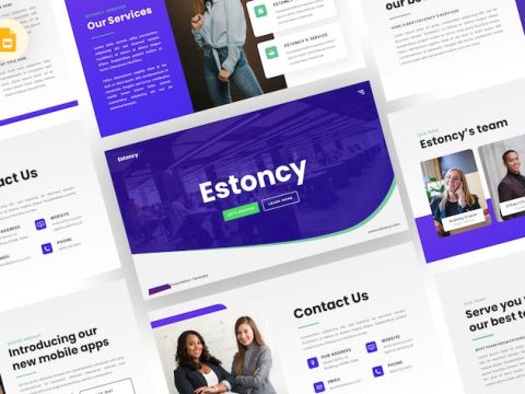 Estoncy - Business Google Slides Template 7MN3ALS