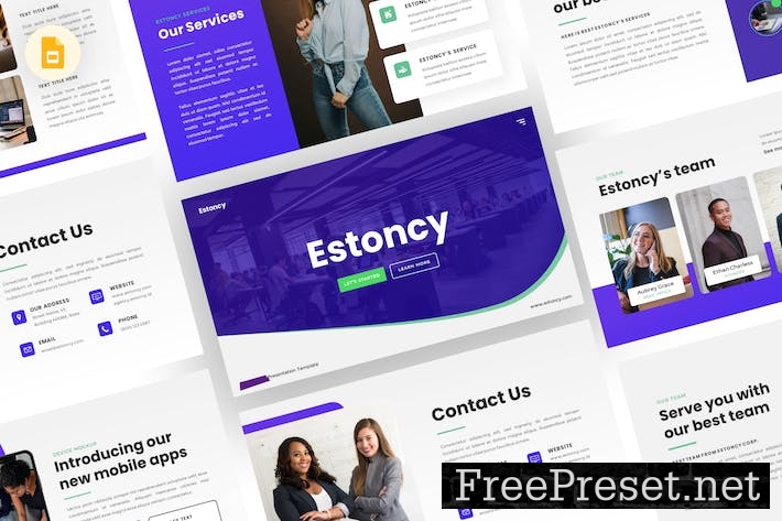 Estoncy - Business Google Slides Template 7MN3ALS