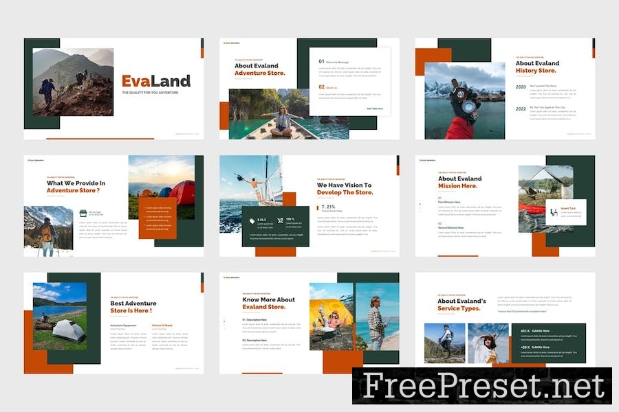 Evaland - Adventure Store Google Slides Template CPA5HLL