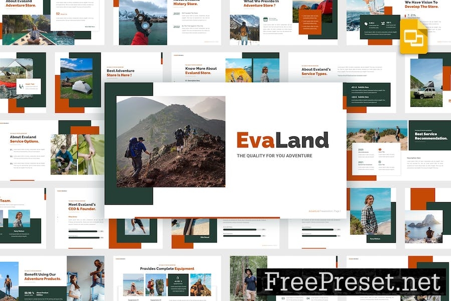 Evaland - Adventure Store Google Slides Template CPA5HLL