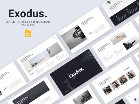 Exodus - Minimal Business Google Slide Template* FFHCWUW