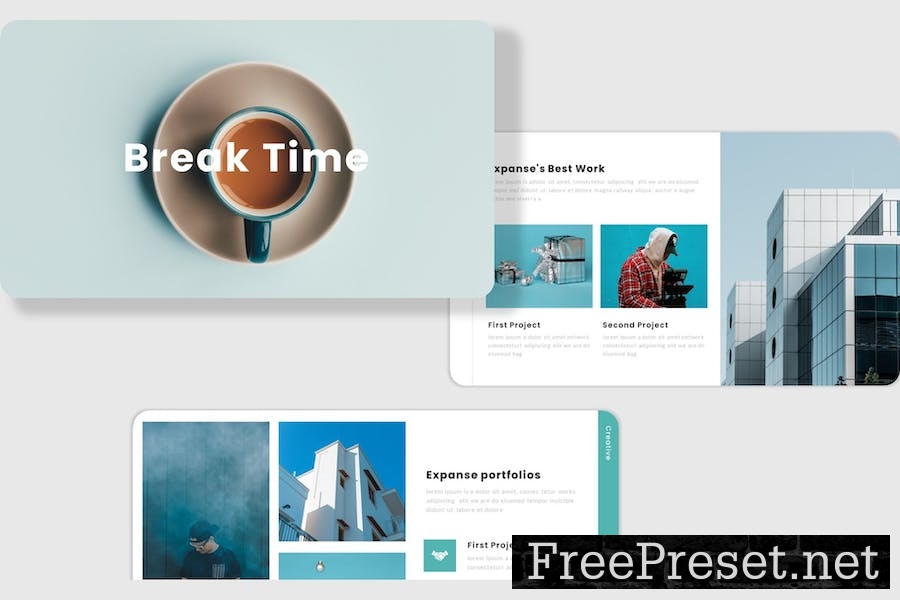 Expanse - Creative Business Google Slides Template 7VEM6KV