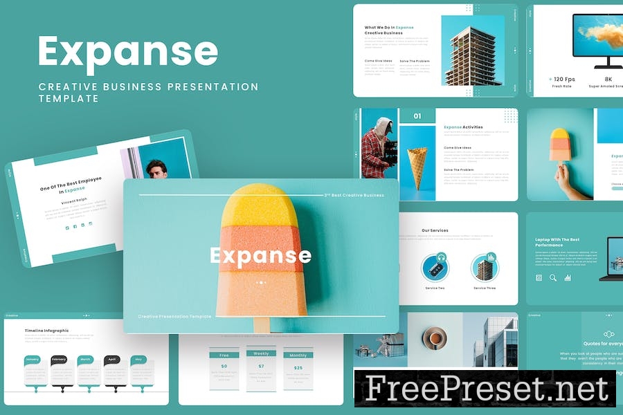 Expanse - Creative Business Google Slides Template 7VEM6KV