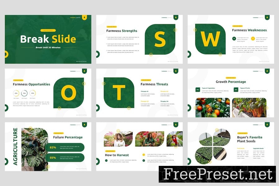 Farmness - Agriculture Google Slides Template 95HT7C9