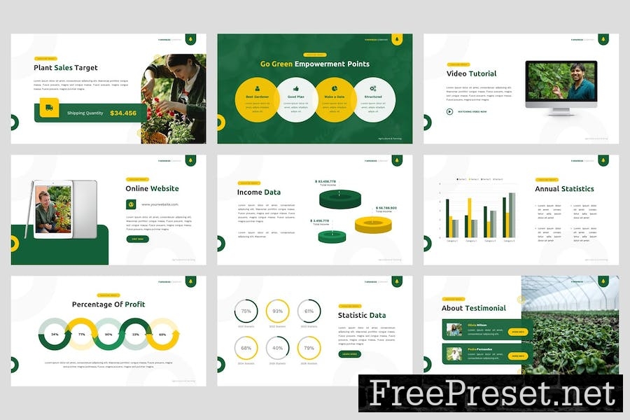 Farmness - Agriculture Google Slides Template 95HT7C9