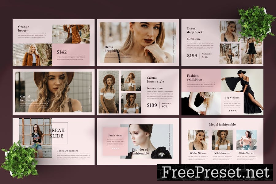 Fashionable - Google Slides Template SE5HNNK