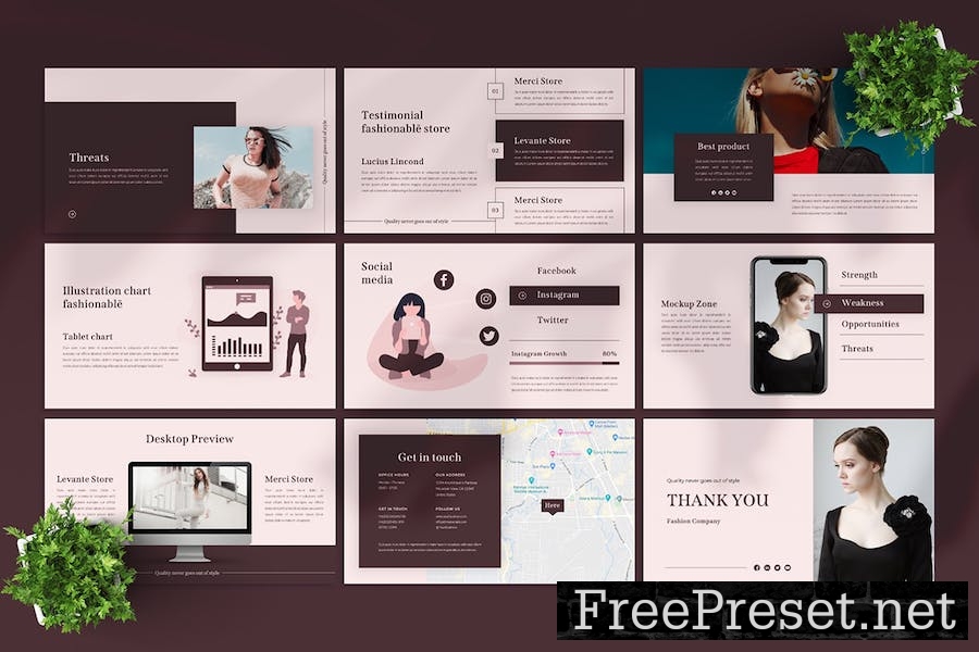 Fashionable - Google Slides Template SE5HNNK