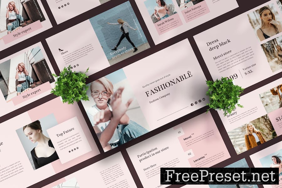 Fashionable - Google Slides Template SE5HNNK