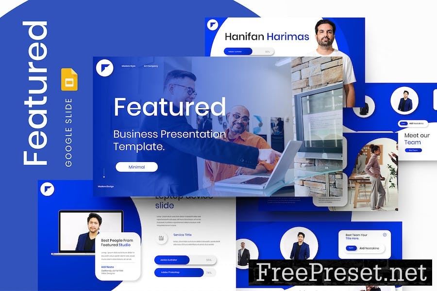 Featured - Business Google Slide Template 2XXERLH