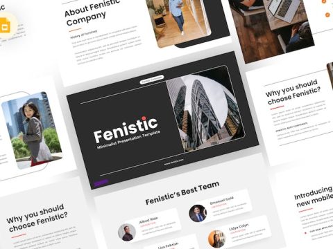 Fenistic - Minimalist Google Slides Template XGP86KP