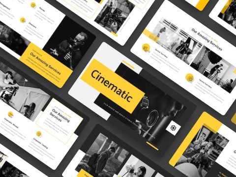 Film Maker and Movie Studio Google Slide Template 4TF2UEU