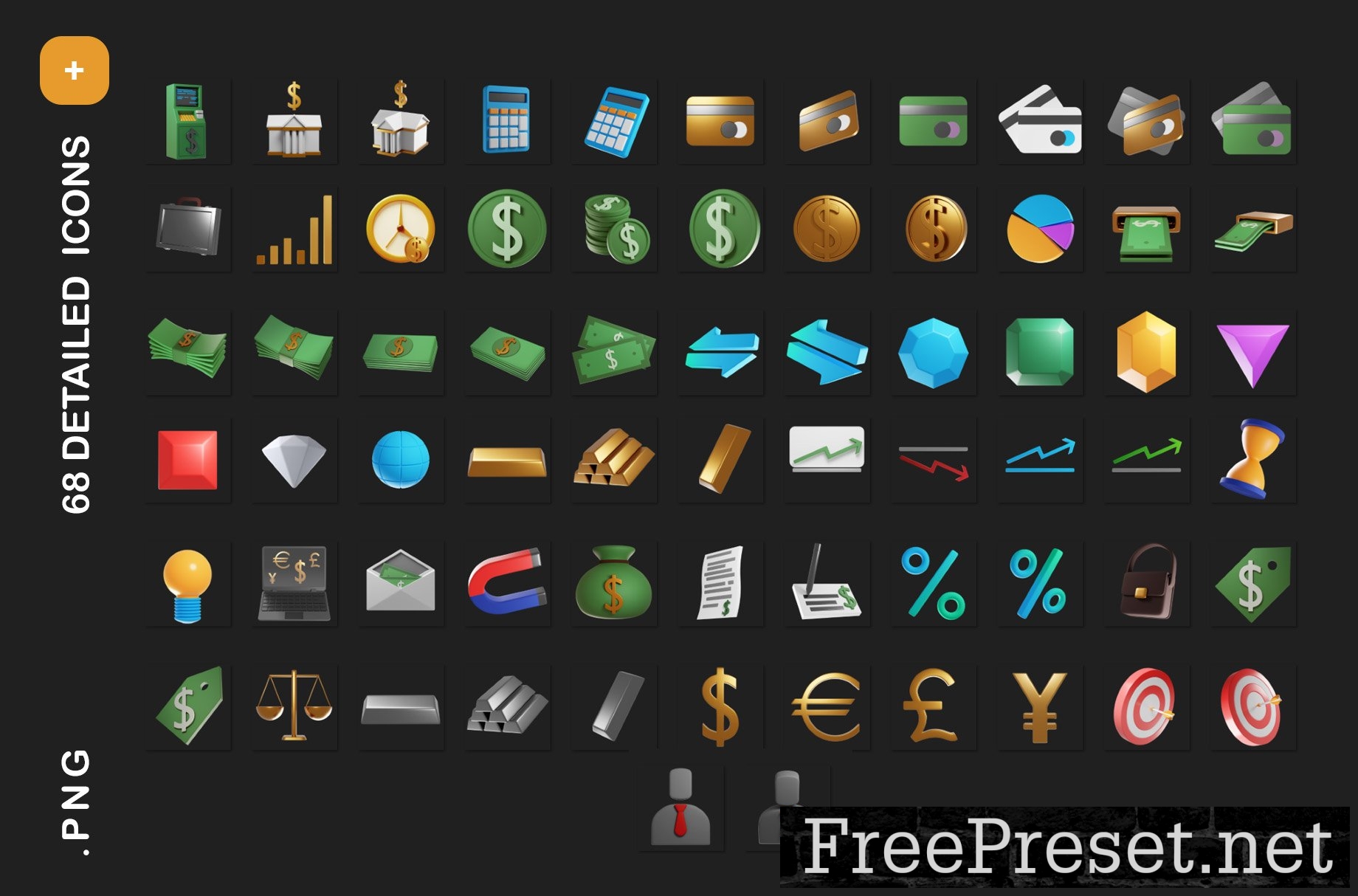 Finance 3D Icon Set 7507647