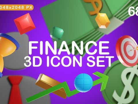 Finance 3D Icon Set 7507647