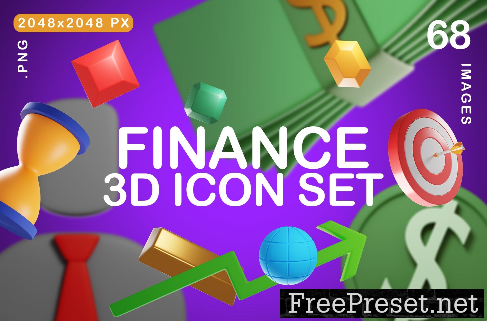 Finance 3D Icon Set 7507647