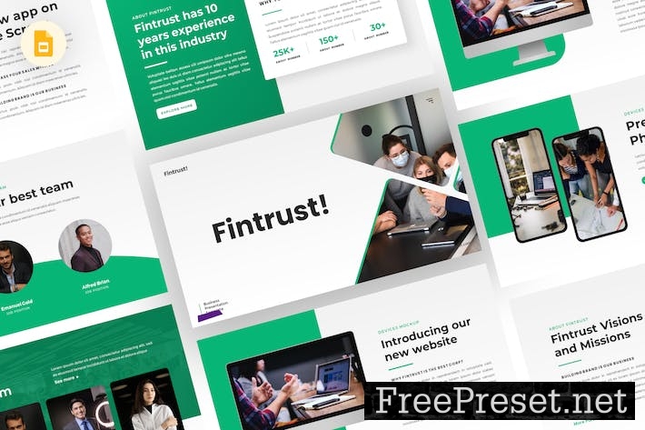 Fintrust - Business Google Slides Template MS5T85E