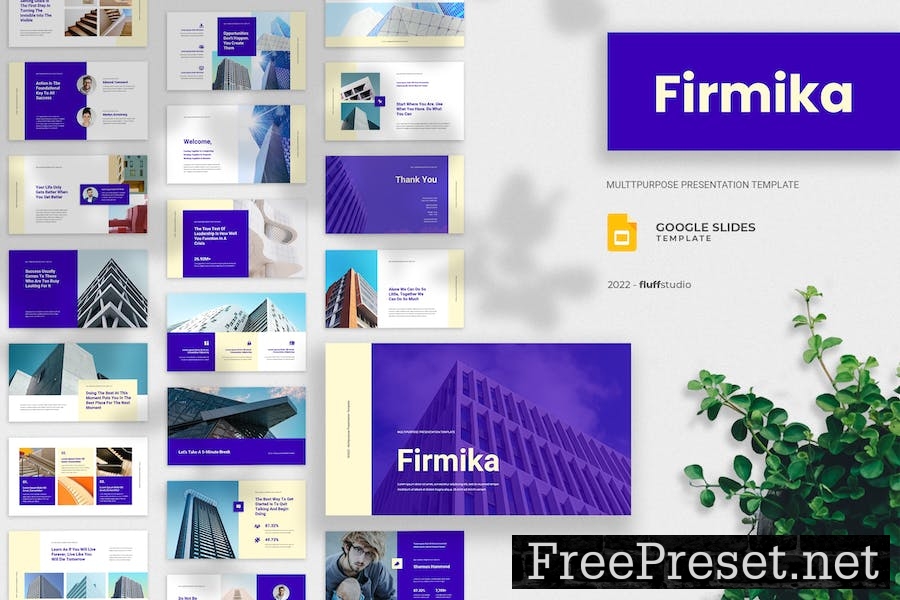 Firmika - Multipurpose Google Slides Template P3LCLPB