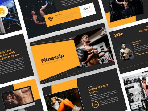 Fitnessip - Gym Google Slides Template YL8Q9VY