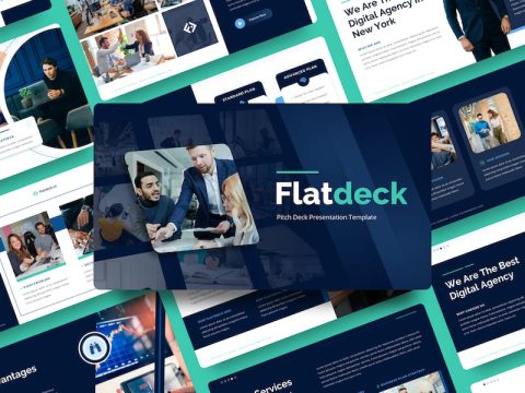 Flatdeck - Pitch Deck Google Slide Template