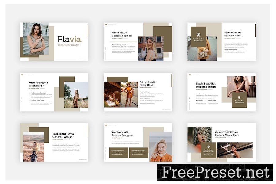 Flavia - General Fashion Google Slides N5KWMLD