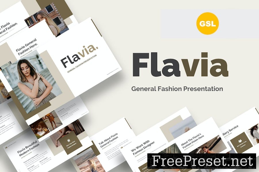 Flavia - General Fashion Google Slides N5KWMLD