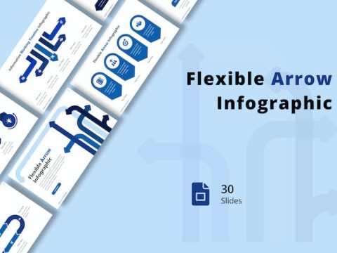 Flexible Arrow Infographic Template Google Slides