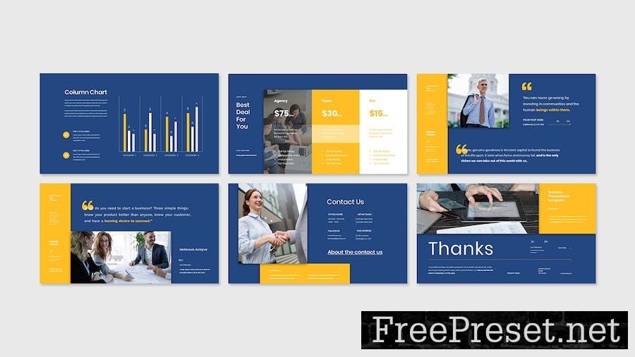 Flossi Business Presentation Google Slide Template LQ6FPCM