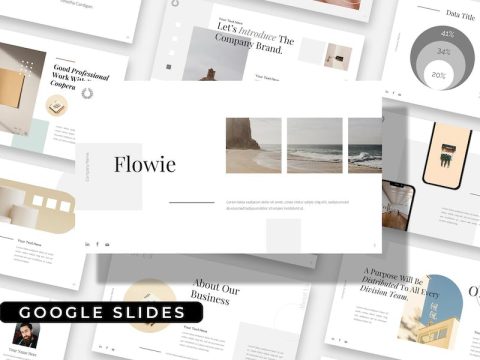 Flowie - White Business Company Google Slides 6W2JDKM