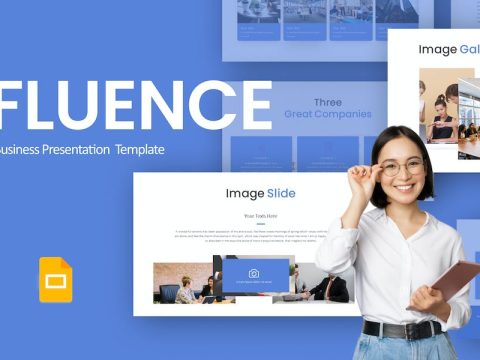 Fluence Blue Modern Business Google Slides Q7ERCLU