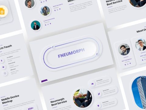 Fneumorph - Neumorph Google Slides Template BW3DJMS