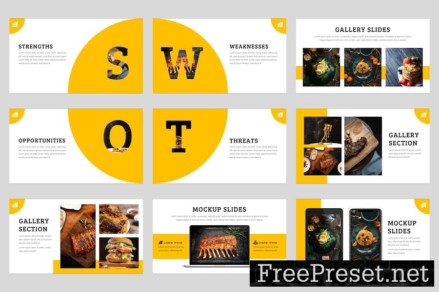 Foddy - Food & Culinary Google Slides Template QNUSE79