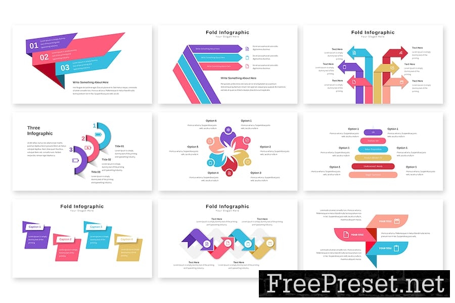 Fold Infographic - Google Slides Template ULV8DFU