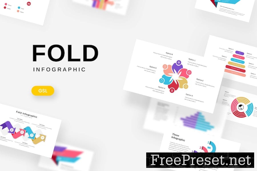 Fold Infographic - Google Slides Template ULV8DFU