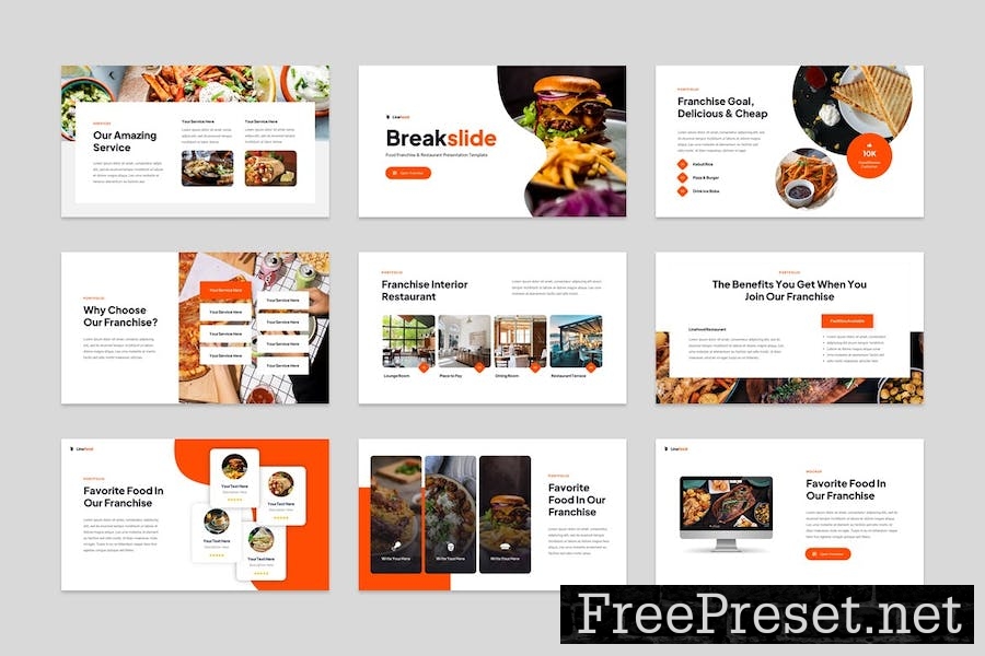 Food Franchise & Restaurant Google Slides MBSMJEZ