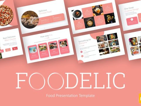 Foodelic Pink Professional Food Google Slides UZ9BX48