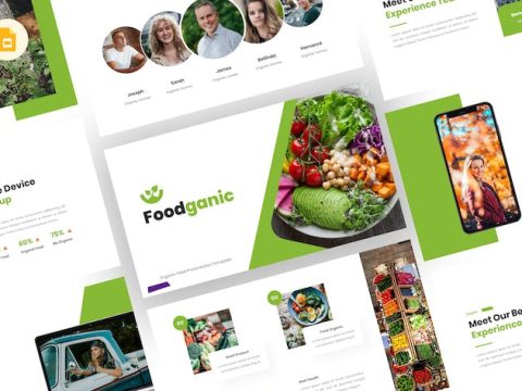 Foodganic - Organic Food Google Slides Template BE3CUS5