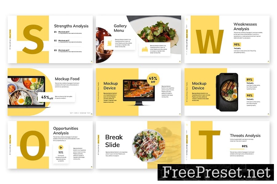 Foodybee - Google Slides Template QA29AR5