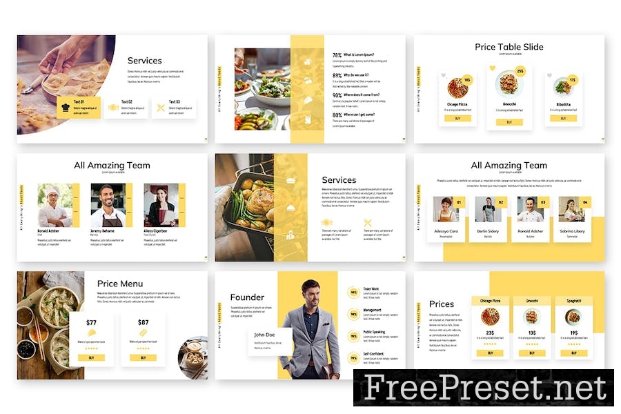 Foodybee - Google Slides Template QA29AR5